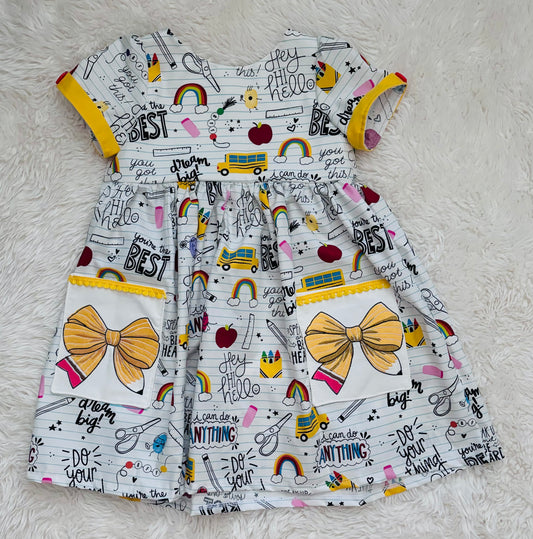 Back to school dress 5T rts